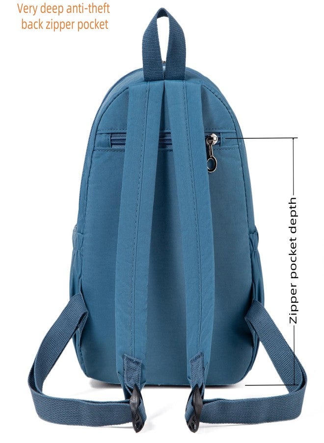 AOTIAN Mini Lightweight 11.8 Inch Backpack Durable Travel Hiking Women and Girls Small Daypack, Light Blue, Daypack Backpacks - Image 4