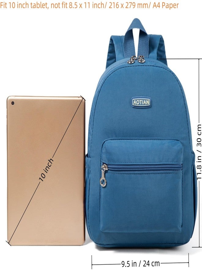 AOTIAN Mini Lightweight 11.8 Inch Backpack Durable Travel Hiking Women and Girls Small Daypack, Light Blue, Daypack Backpacks - Image 3