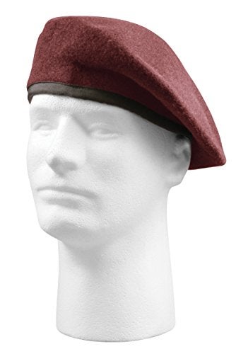 ROTHCO بريه روثكو جاهزة للتفتيش - قبعة صوفية متينة - جاهزة للخدمة، مارون، 7 1/2 - Image 2
