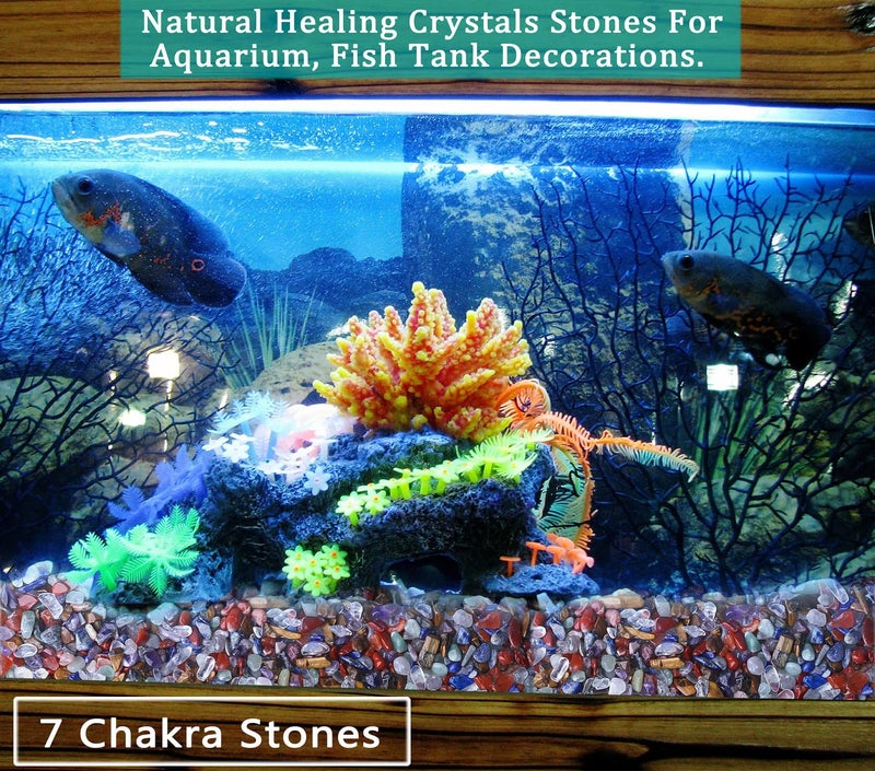 MAIBAOTA Natural 7 Chakra Crystal Quartz Rocks Chips Vase Filler Rocks for Succulent Plant Small Fish Tank Aquarium Gravel Decorative Pebbles Stones(200 gram) - Image 4