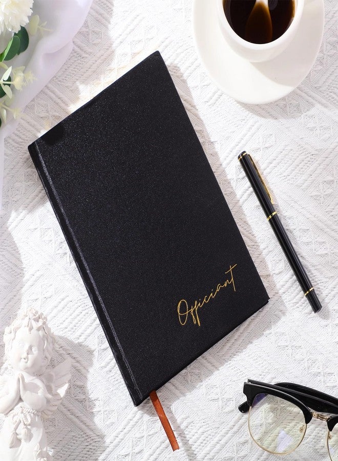 Engrowtic Beige Wedding Officiant Book with Black Ink Pen 5.25 x 8.25 Inch Hardcover Journal Notebook with 192 Pages Officiant Gift Pastor Gift for Wedding Ceremony Sermon Minister (Classic) - Image 5