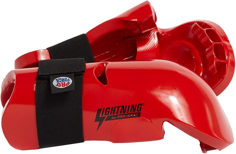 ProForce Lightning Punches Karate Sparring Gloves - Red - Medium - Image 1