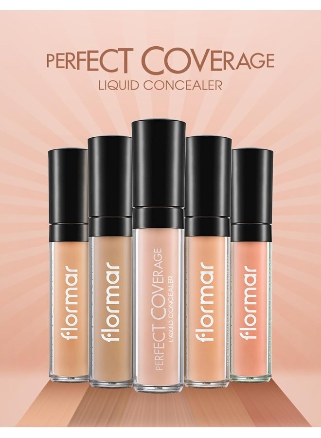 flormar Perfect Coverage Liquid Concealer 004 Medium Beige - Image 4