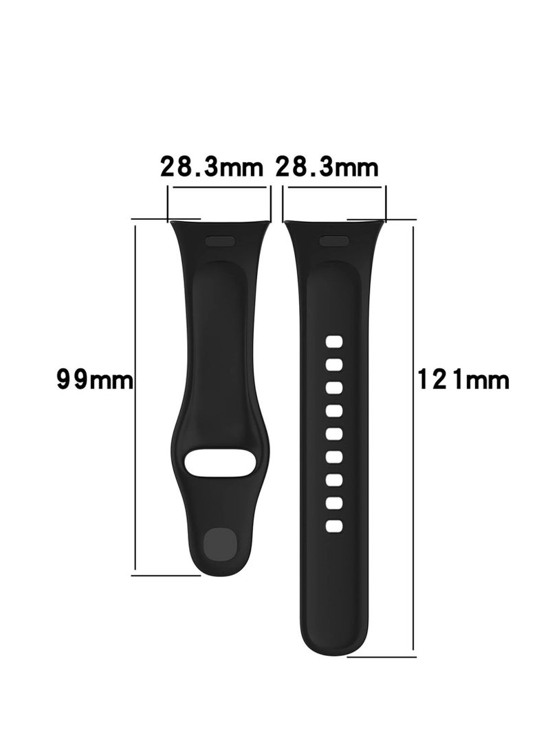 Generic Soft Silicone Watch Strap for Xiaomi Redmi Watch 3 Replacement Wristband Bands Bracelet for Xiaomi Redmi Watch 3 - Black  - Image 5