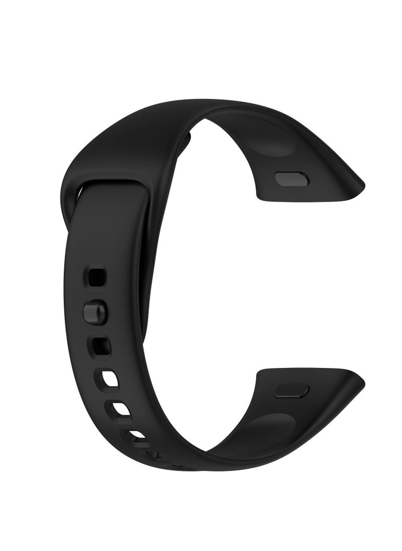 Generic Soft Silicone Watch Strap for Xiaomi Redmi Watch 3 Replacement Wristband Bands Bracelet for Xiaomi Redmi Watch 3 - Black  - Image 3