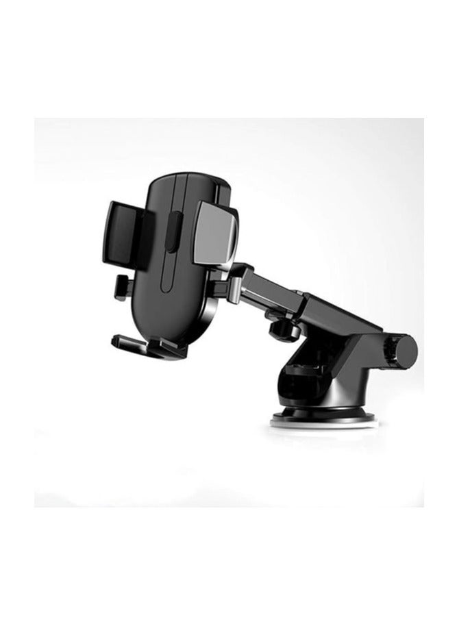 Sucker Car Phone Holder 1001  - Universal Mobile Phone Holder Stand with Adjustable Clip, Compatible with iPhone 11 Pro Max/XR, Galaxy S10 & Higher, Dashboard & Windshield Mount - Image 1