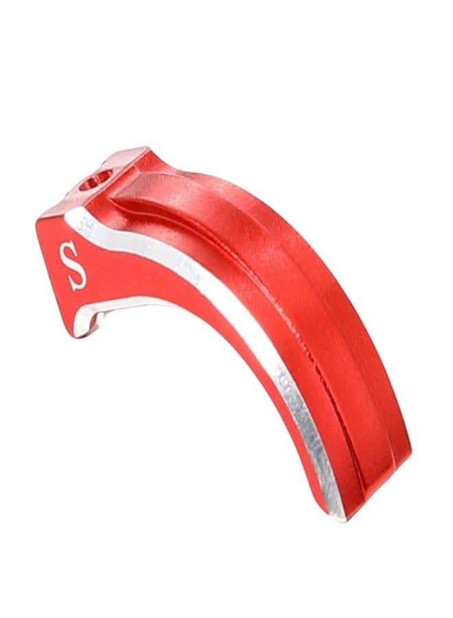 GTBRacing CNC Metal S 15mm SS 13mm Brake Trigger for Futaba 4PX 7PX 7PXR RC Car Transmitter Radios Accessories Part (S 15mm Red) - Image 1