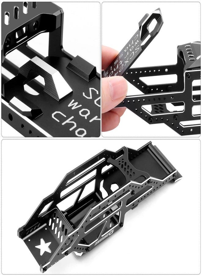 DashRC SCX24 Warthog LCG Chassis Frame Kit, Aluminum Body Shell Rocks Cage Buggy Chassis for 1/24 RC Rock Crawler SCX24 Gladiator Bronco, C10, JLU Models Upgrades Part - Image 3
