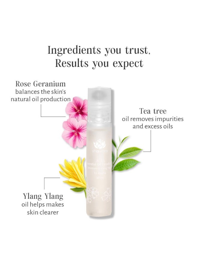 Shankara Aura Roll-On Oil Deodorant for Men and Women, with Pure Essential Oils Geranium and Ylang Ylang, Suitable for All Skin Types - Chemical-Free,  Natural Aromatherapy Fragrance for Long-Lasting Freshness (10ml) - Image 3