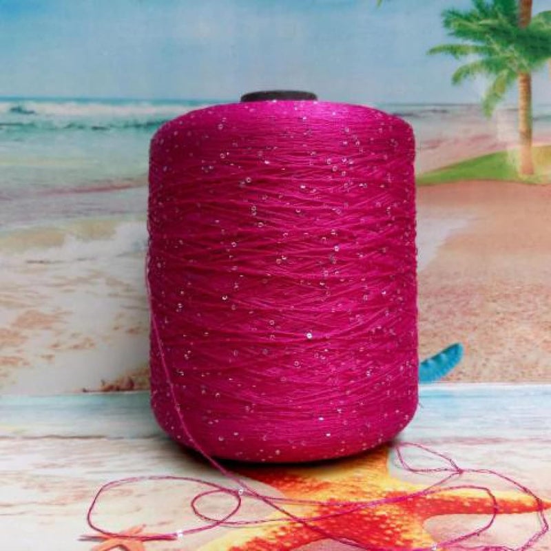 Yarn,Yarn for Crocheting, 260g Beautiful Glitter Unique Natural Ice Silk Sequin Yarn Skein DIY Crochet Knitting Sewing Thread(Number 01) - Image 5