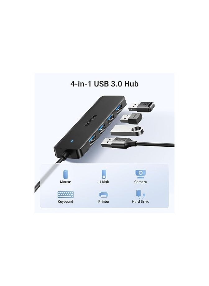 Ugreen UGREEN USB 3.0 Hub Expansion 4 Port USB A Hub 5Gbps High Speed Transfer Slim Lightweight Hub 4 in 1 USB Hub ( 1M ) Compatible with MacBook/iMac/Surface Pro - Image 3