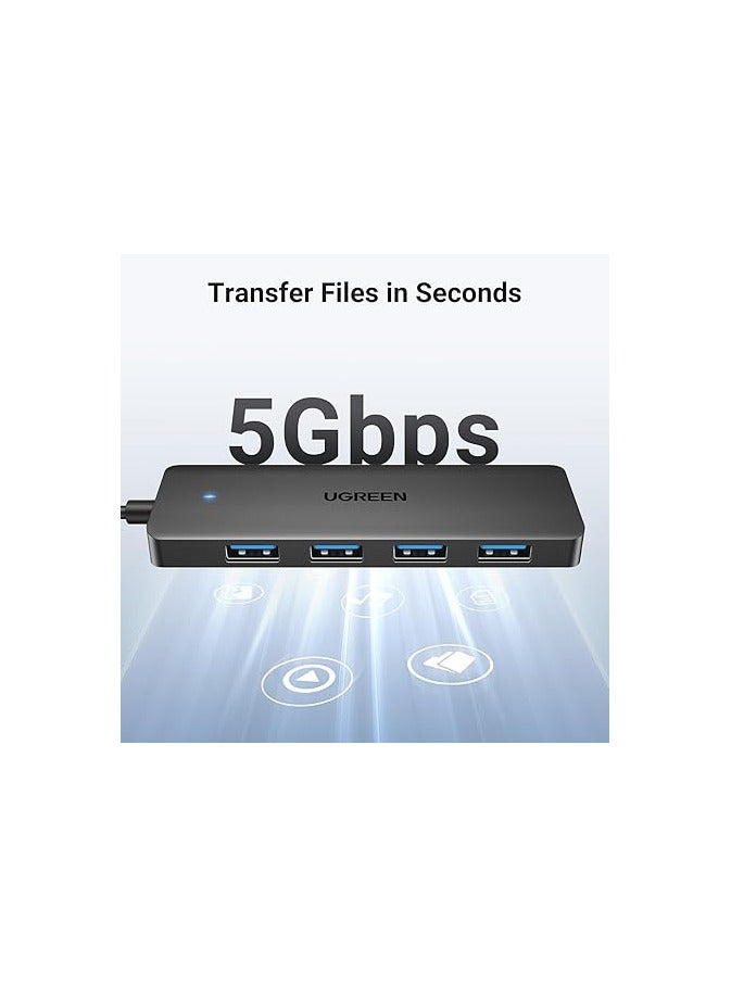 Ugreen UGREEN USB 3.0 Hub Expansion 4 Port USB A Hub 5Gbps High Speed Transfer Slim Lightweight Hub 4 in 1 USB Hub ( 1M ) Compatible with MacBook/iMac/Surface Pro - Image 4