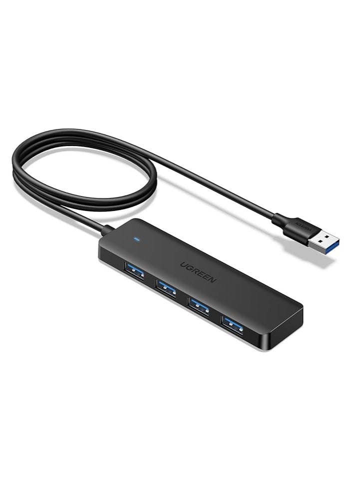 Ugreen UGREEN USB 3.0 Hub Expansion 4 Port USB A Hub 5Gbps High Speed Transfer Slim Lightweight Hub 4 in 1 USB Hub ( 1M ) Compatible with MacBook/iMac/Surface Pro - Image 1