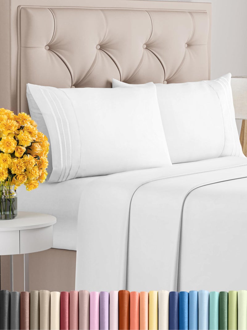 Queen Size 4 Piece Sheet Set - Extra Soft  Breathable & Cooling Sheets - Hotel Luxury Durable Bed Sheets for Women & Men - Deep Pockets  Easy-Fit & Wrinkle-Free Sheets - Taupe Oeko-Tex Bed Sheet Set