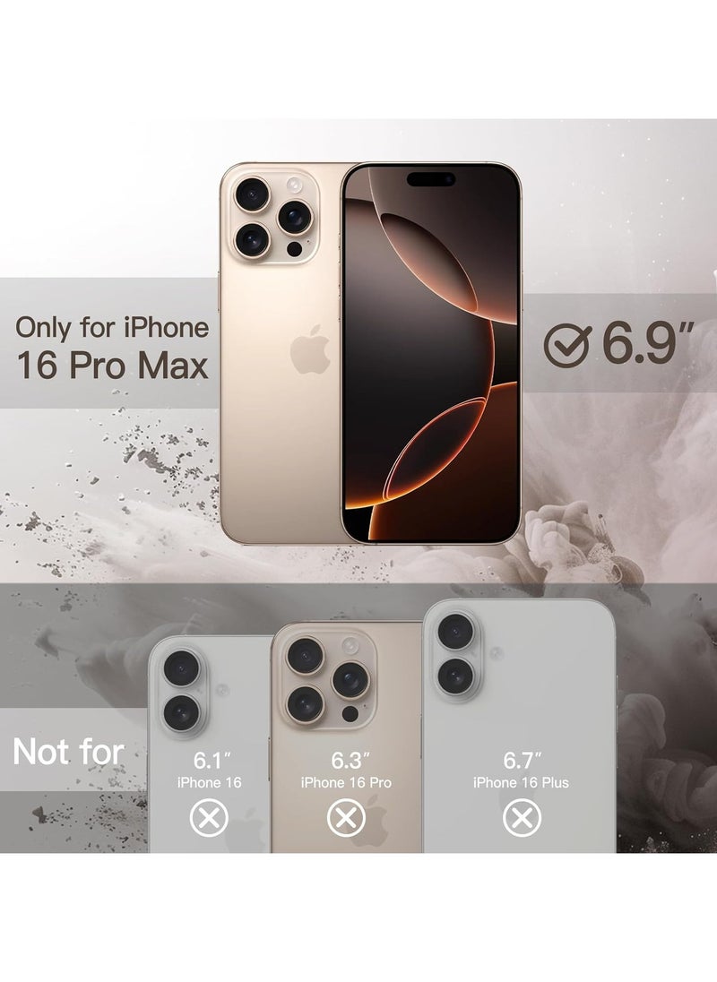 Generic - Case for iPhone 16 Pro Max, Clear [Compatible with mag-safe] Charging Anti-Yellowing Cover Rugged Shockproof Bumper Transparent Phone Cases for iPhone 16 Pro Max 6.9",(Desert Brown) - Image 1