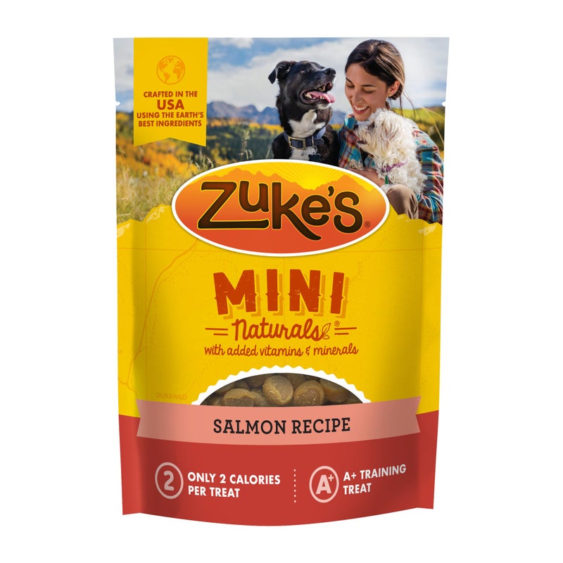 Zukeâ€™s Mini Naturals Dog Training Treats for Dogs of All Sizes, Pet Treats made with Real Salmon, 16 oz. Resealable Pouch - 16 oz. Bag