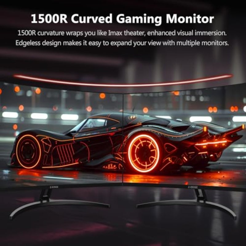 Z-Edge 32Inch Curved Gaming Monitor 240Hz Refresh Rate VA Panel With AMD FreeSync HDR Support Full HD 1920x1080 For Gaming Home Office Setup Black - Image 4
