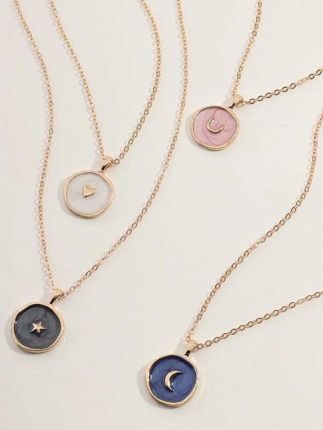 Take Two Take Two Set of 4 - Assorted Pendant Necklace