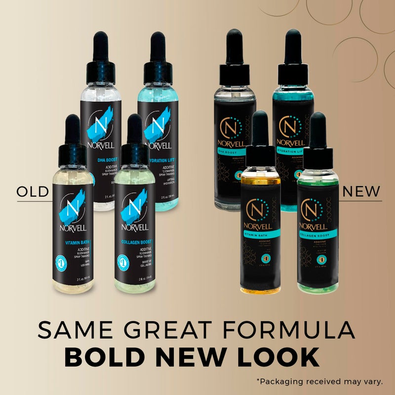 Norvell Pro Lab Kit â€“ Professional Spray Tan Additives with DHA Boost, Hydration Lift, Collagen Boost & Vitamin Bath â€“ Custom Sunless Tanning Results - Image 2