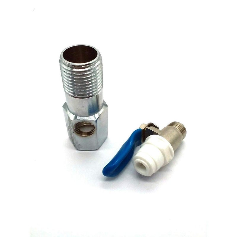 CAPITAL Capital Brass Inlet ValveConnector RoUvWater Filter Purifier 14 Size D V Set Pack of 1  - Image 1
