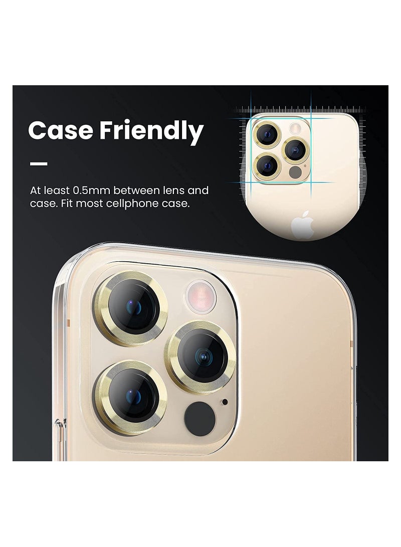 Rock Pow iPhone 13 Pro - iPhone 13 Pro Max Camera Lens Protector, 9H Tempered Glass Camera Cover Screen Protector Metal Individual Ring for iPhone 13Pro 6.1 inch iPhone 13 Promax 6.7 inch 2021 - Image 3