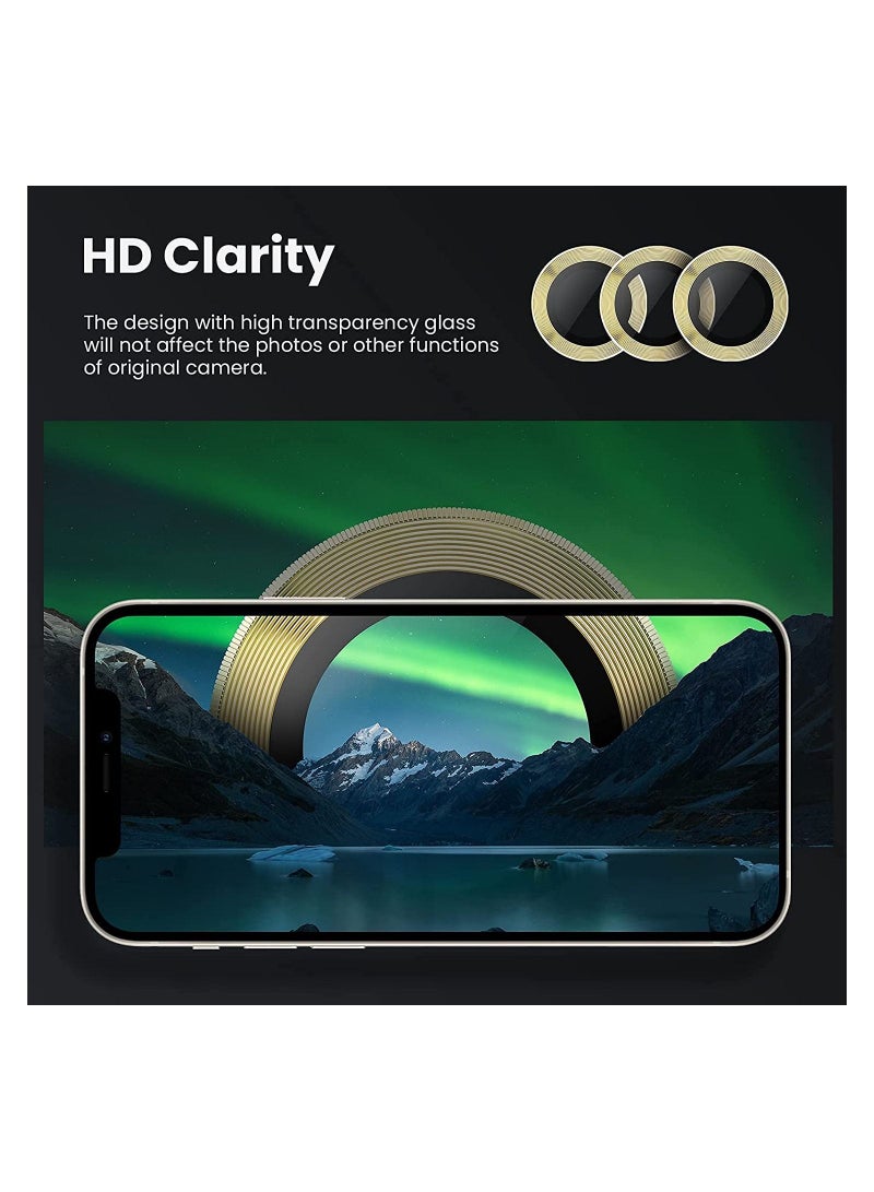 Rock Pow iPhone 13 Pro - iPhone 13 Pro Max Camera Lens Protector, 9H Tempered Glass Camera Cover Screen Protector Metal Individual Ring for iPhone 13Pro 6.1 inch iPhone 13 Promax 6.7 inch 2021 - Image 4