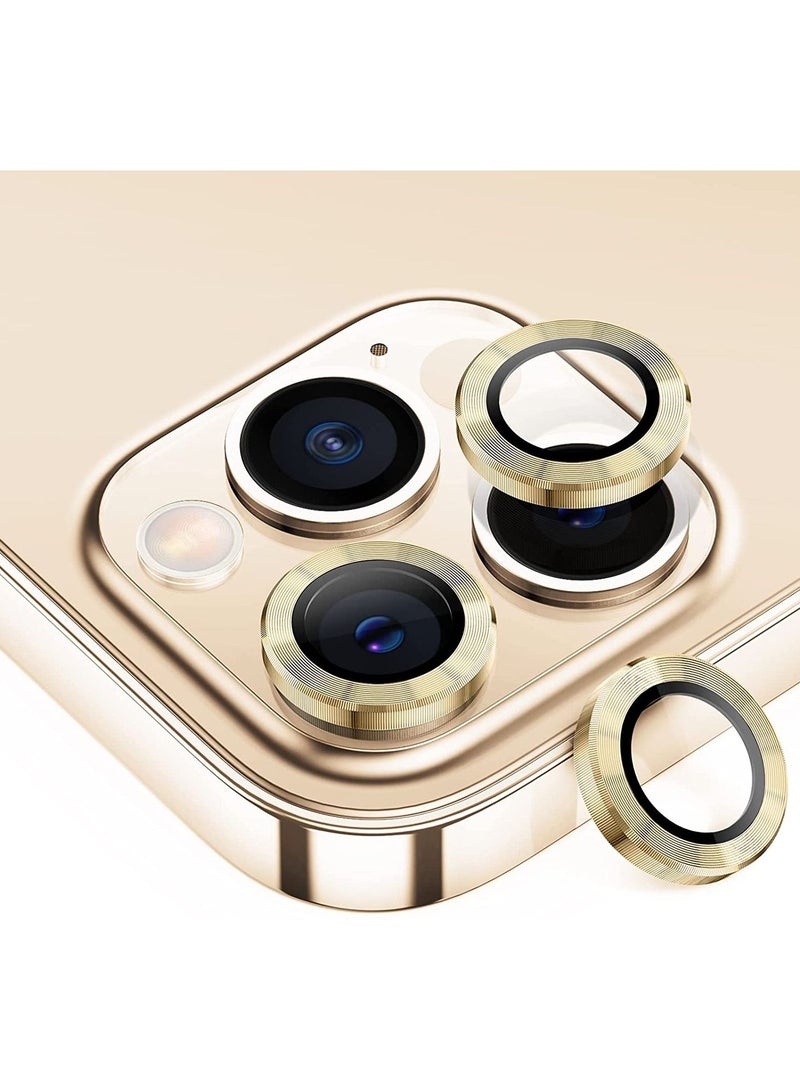 Rock Pow iPhone 13 Pro - iPhone 13 Pro Max Camera Lens Protector, 9H Tempered Glass Camera Cover Screen Protector Metal Individual Ring for iPhone 13Pro 6.1 inch iPhone 13 Promax 6.7 inch 2021 - Image 1