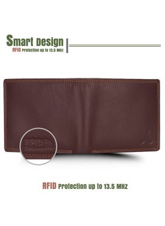 HORNBULL HORNBULL Stella Wallet for Men | Stylist Mens Wallet with RFID Blocking | Wallet Men Brown Genuine Leather | Wallets Men Leather | Gift for Men  - Image 5