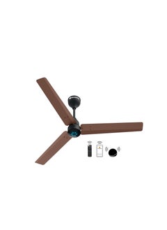 atomberg Renesa Smart 1200mm BLDC Ceiling Fan with IoT & Remote |Energy Efficient Ceiling Fan | High Air Delivery with LED Indicators (Brown & Black)