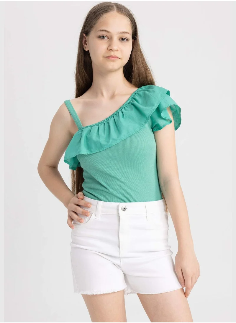 DeFacto Girl Crop Short Sleeve Vest