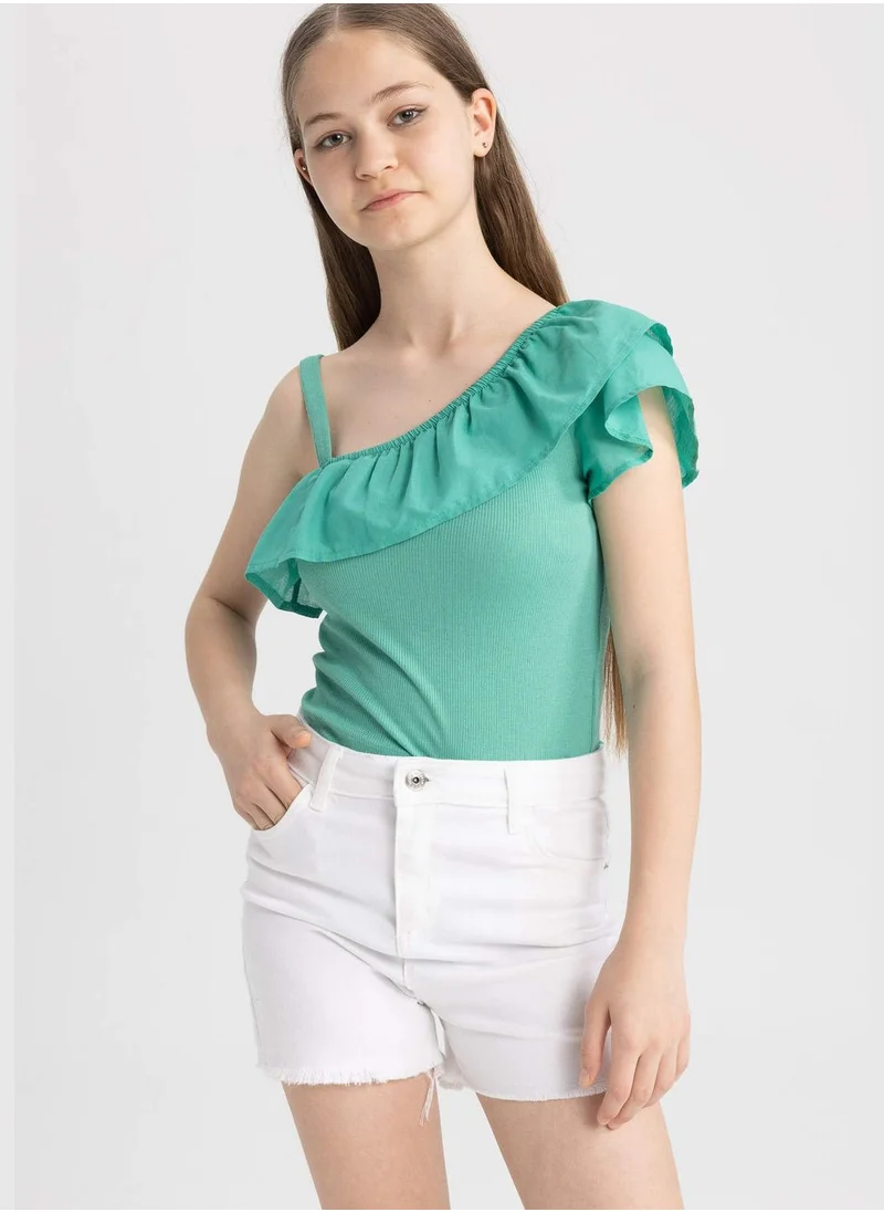 DeFacto Girl Crop Short Sleeve Vest