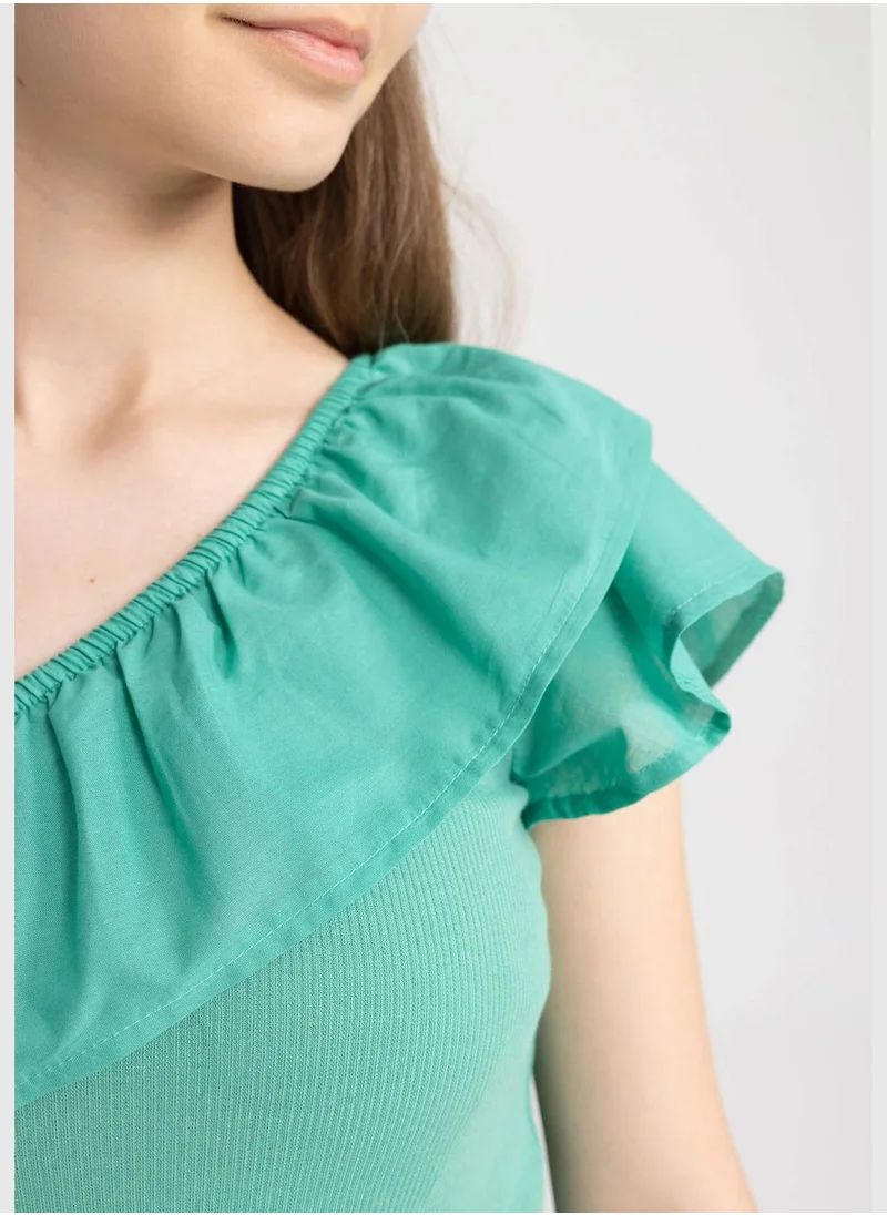 DeFacto Girl Crop Short Sleeve Vest