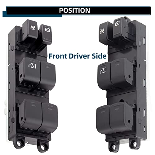 MOJTBE 25401-EA003 Front Driver Side Master Power Window Switch Compatible with 2005 2006 2007 2008 2009 2010 2011 2012 Nissan Frontier & Nissan Xterra - Image 3