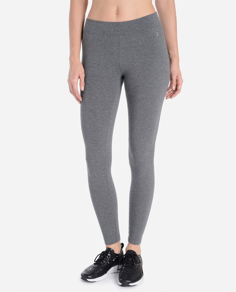 Danskin Women's Essentials Ankle Legging, Charcoal Heather, 3X - Image 2