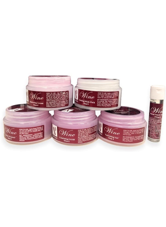 NUTRIGLOW مجموعة نوتري جلو للوجه بالنبيذ (260 جرام) - Image 5