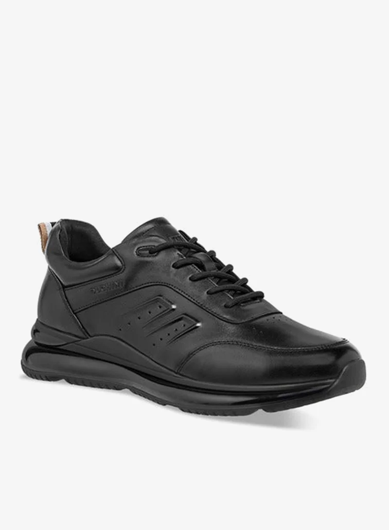 DUCHINI Men'S Leather Panelled Lace-Up Sneakers