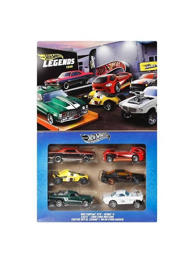 Hot Wheels Silver Series Legends Tour Multipack (1:64, Pack Of 6