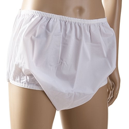 DMI Waterproof Incontinence Underwear for Disabled, Elderly, Handicapped, Potty Training, Pregnancy or Postpartum, Pull On, Large 38-44 Inches, White (560-7001-1923) (Pack of 1) - Image 2