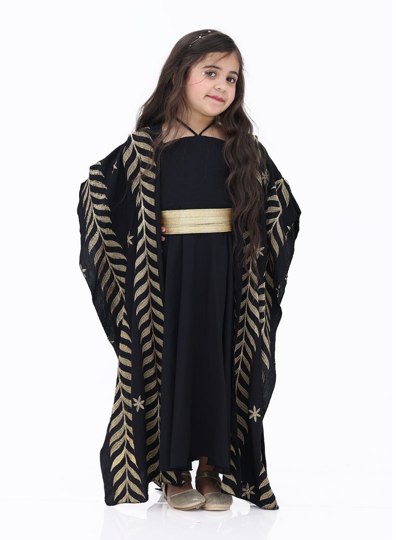 Modern Design Women's jalabiya with an elegant shawl is a unique and special garment that is distinguished by its uniqueness and outstanding quality  - Image 1