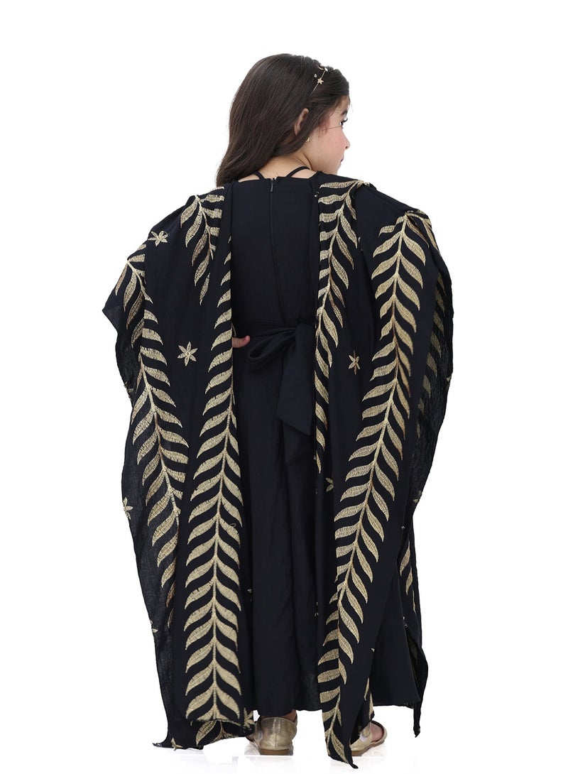Modern Design Women's jalabiya with an elegant shawl is a unique and special garment that is distinguished by its uniqueness and outstanding quality  - Image 3