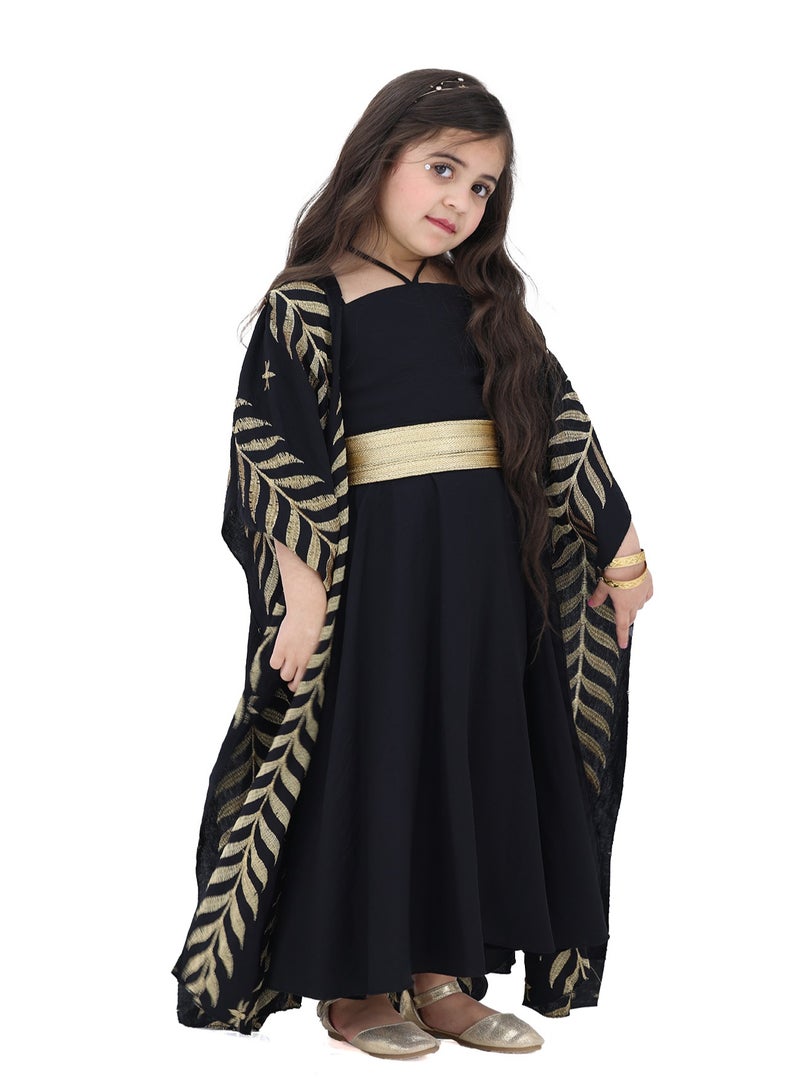Modern Design Women's jalabiya with an elegant shawl is a unique and special garment that is distinguished by its uniqueness and outstanding quality  - Image 2