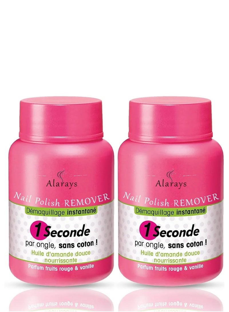 Alarays Two Pieces of Nail Polish Remover 75 ml - Image 1