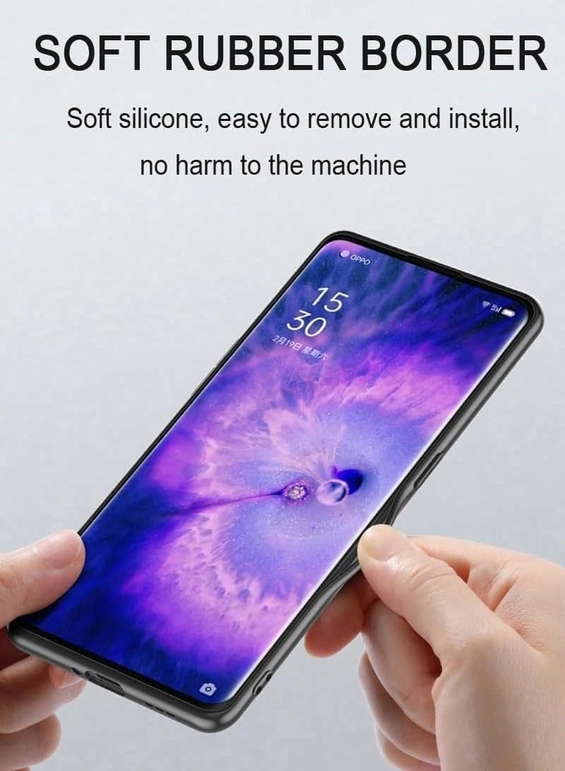 عام Case Compatible Honor 400 Pro Skin Friendly Leather Case Soft TPU Silicone Edge Fingerprint Resistant Shockproof Protective Case Honor 400 Pro - Image 3