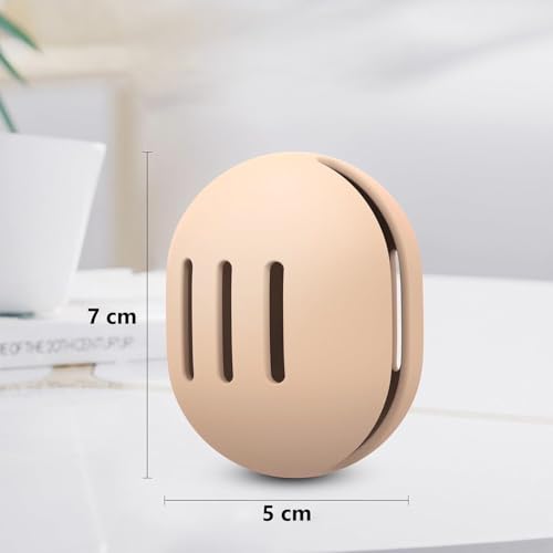INOVERA Makeup Sponges Holder - Travel Blender Storage Case - Cosmetic face Blenders Container - Sponge Organizer for Women, Girls (Khaki (Pack of 2)) - Image 2