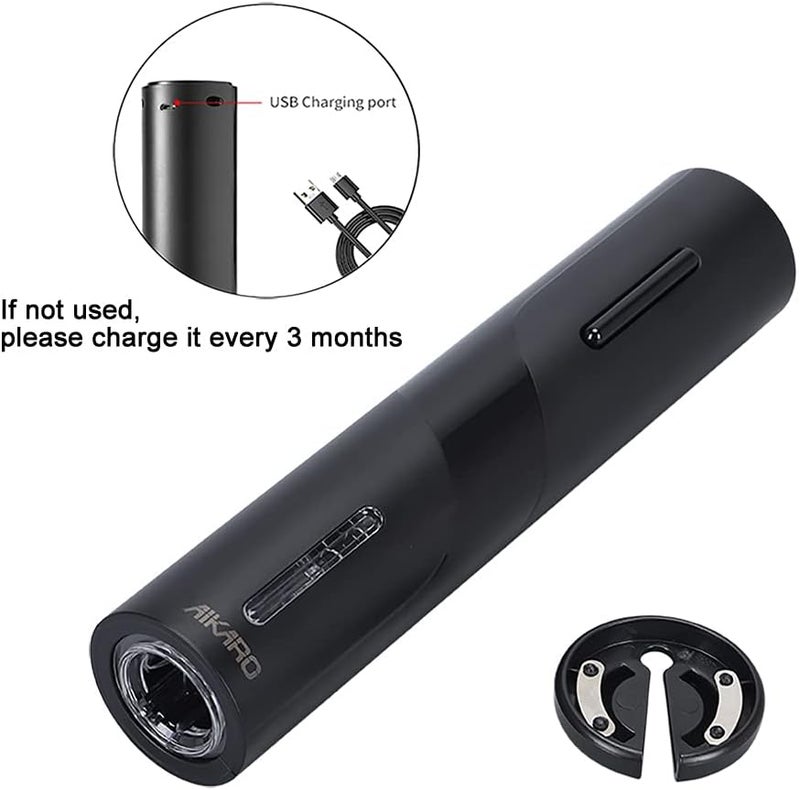 AIKARO - Electric Wine Bottle Opener Automatic Electronic Corkscrew, Rechargeable - Image 5