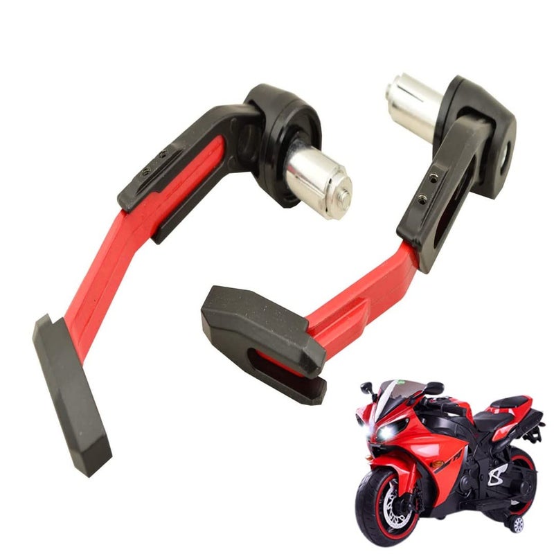 RANARP Motorcycle Adjustable Brake Clutch CNC Lever Protector Guard (Red) - Image 1