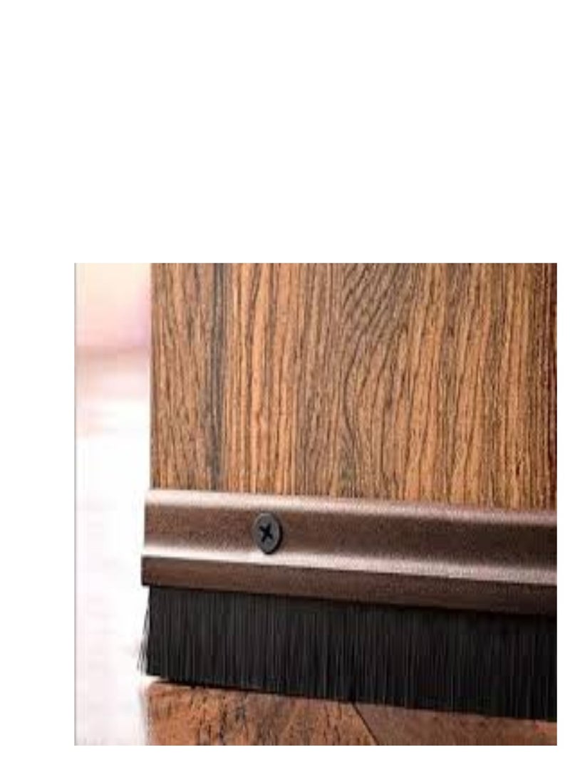 KNP KNP Door Seal Bottom Rubber with Screw Brown - Image 1