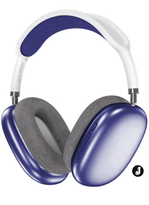 "P9 Wireless Bluetooth Headphones – Noise Reduction Headset with Stereo Sound for Gaming, Phone, and PC (Blue)"