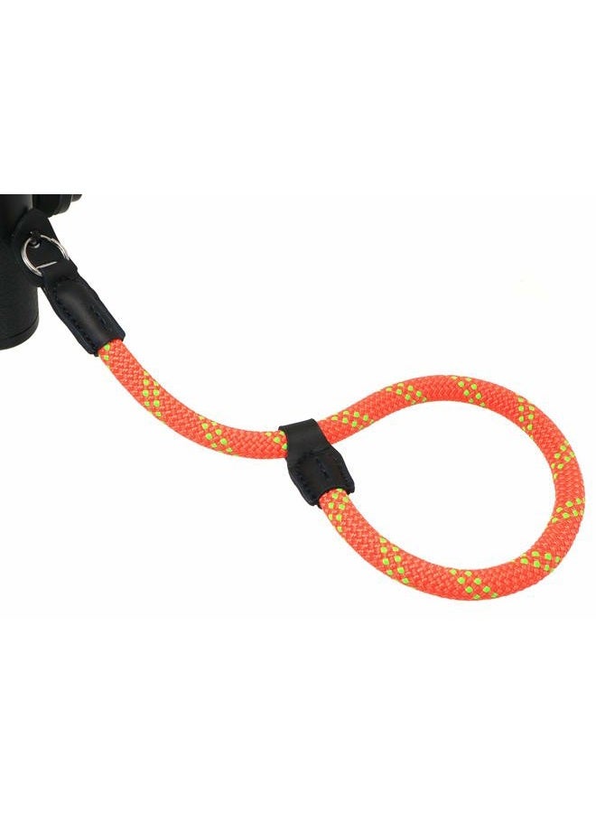 HITHUT Quick Release Camera Hand Strap Wrist Strap for SLR DSLR Digital Mirrorless Cameras Adjustable Climbing Rope Orange Green - Image 2