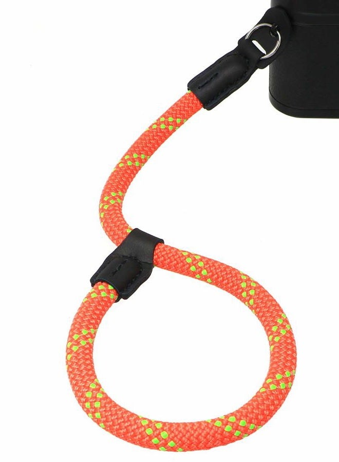 HITHUT Quick Release Camera Hand Strap Wrist Strap for SLR DSLR Digital Mirrorless Cameras Adjustable Climbing Rope Orange Green - Image 4
